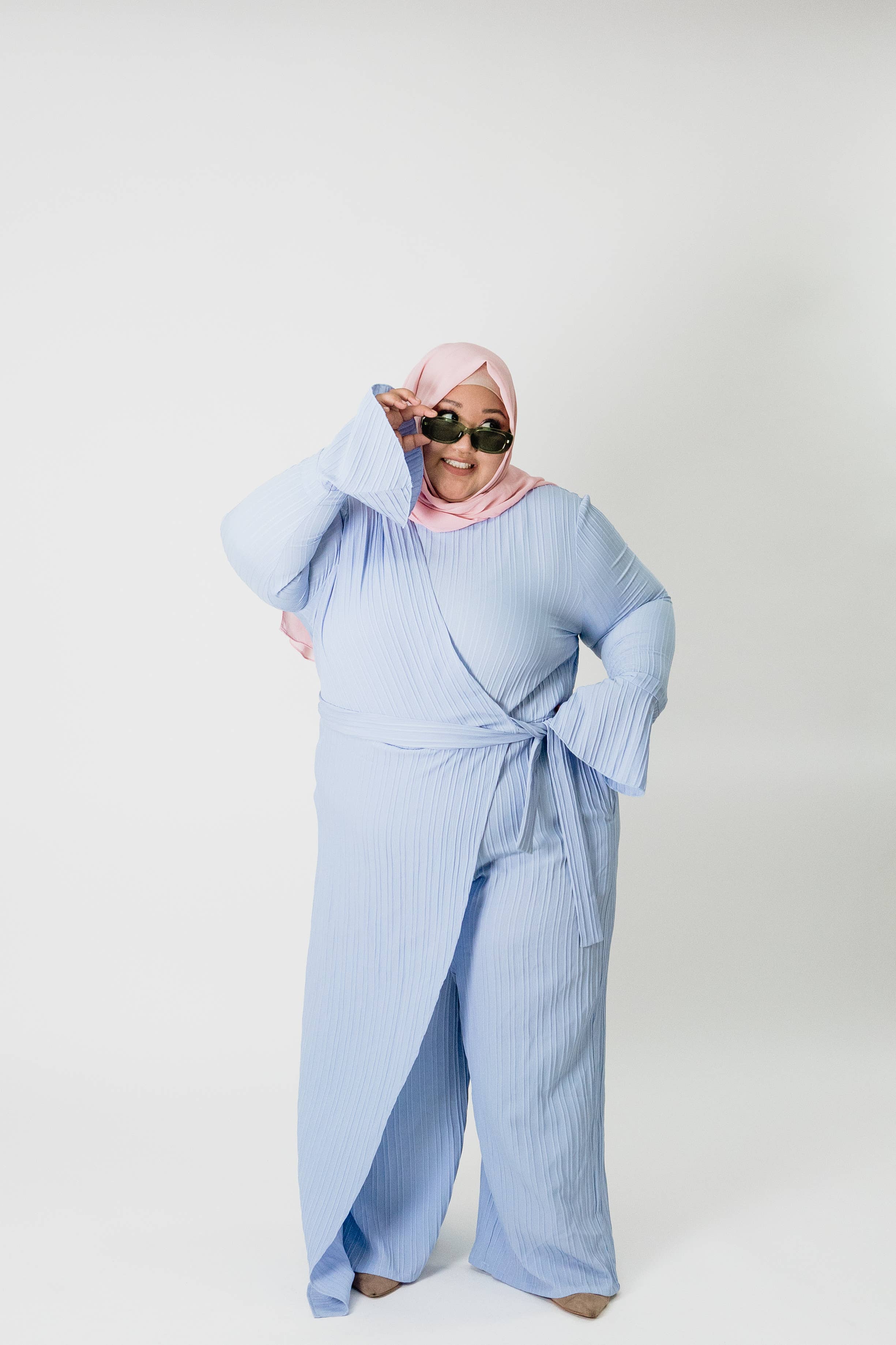 Nour Emporium - Wholesale Jumpsuit - Women's - Janine lilac skirted jumpsuit1