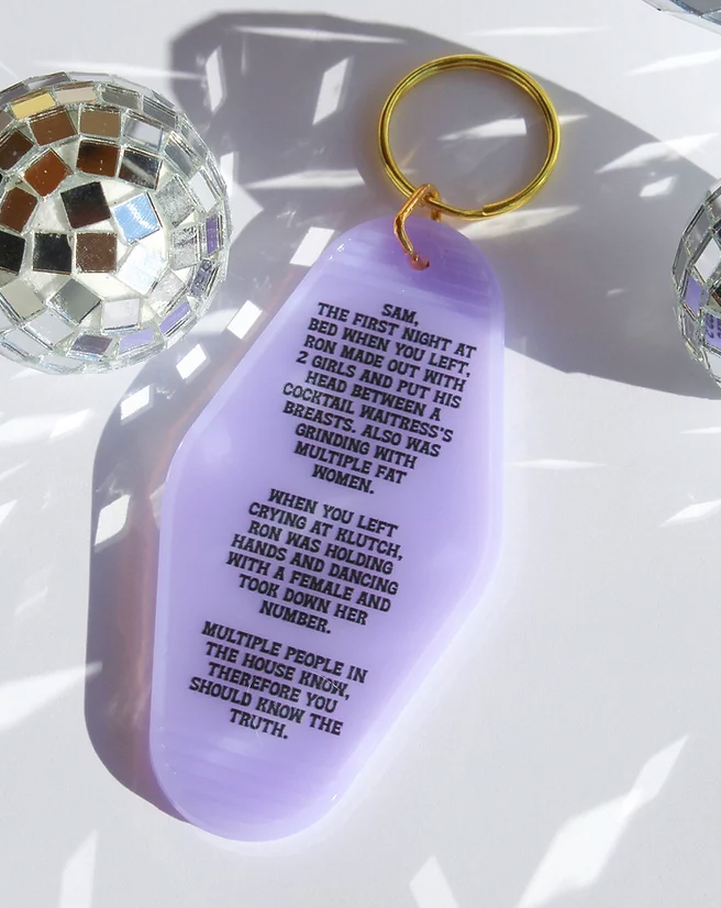 Electric Feels Company - Vente Porte-clés – femme - LA NOTE | PORTE-CLÉS MOTEL |2