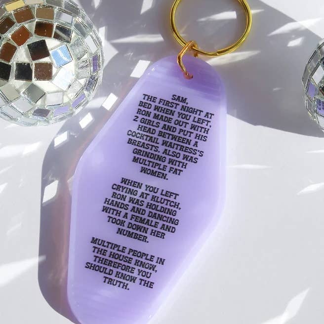 Electric Feels Company - Wholesale Keychain – Women's - THE NOTE | MOTEL KEYCHAIN |2