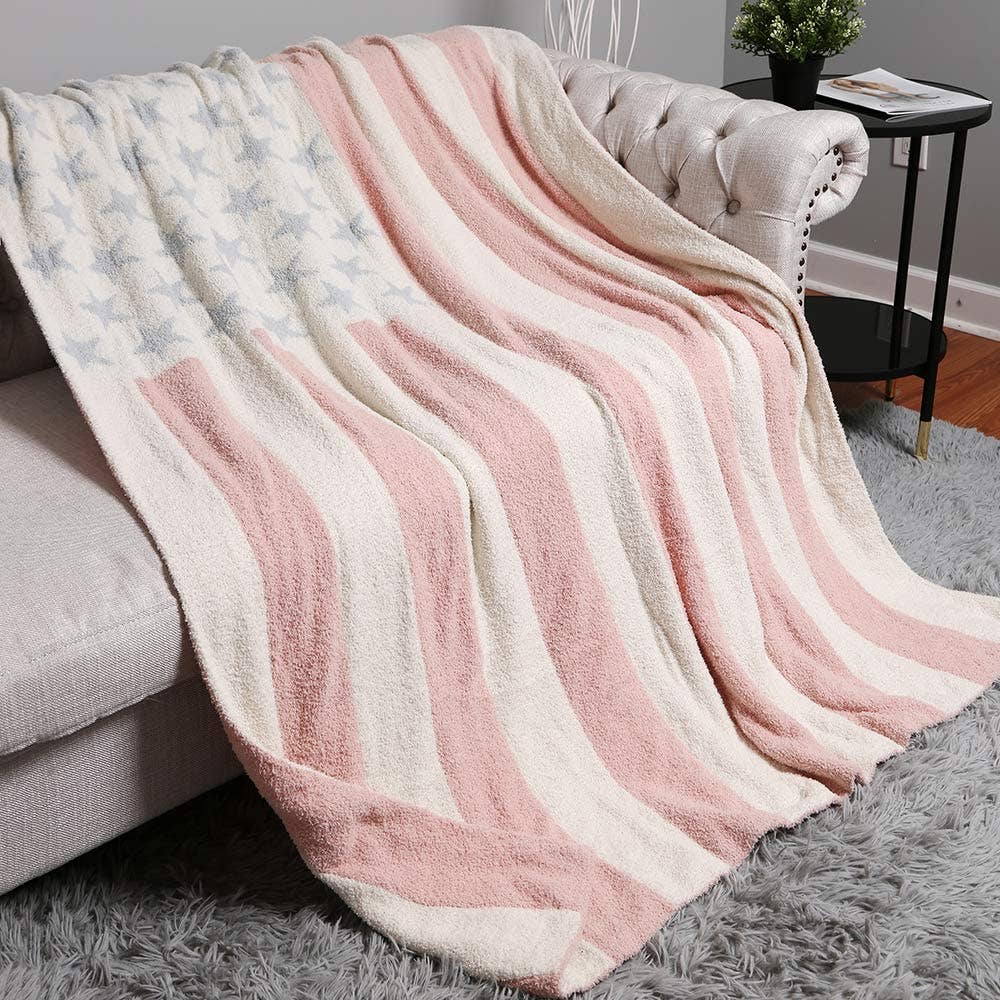 Sensibling Corp. - Wholesale Throw Blanket - American Flag Reversible Throw Blanket
8