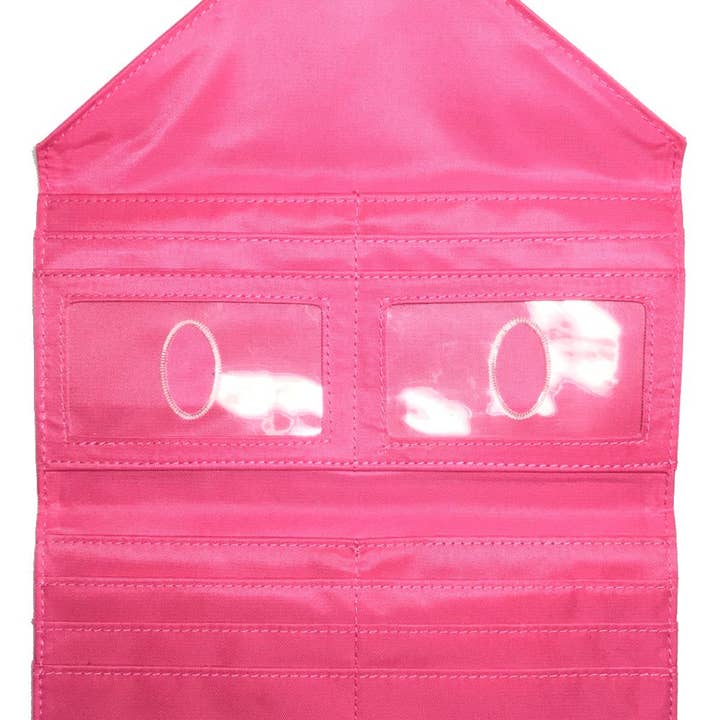 Big Skinny Wallets - Vendita all'ingrosso Portafogli - Donna - Portafoglio in pelle Slimvelope Trifold Clutch - Fucsia2