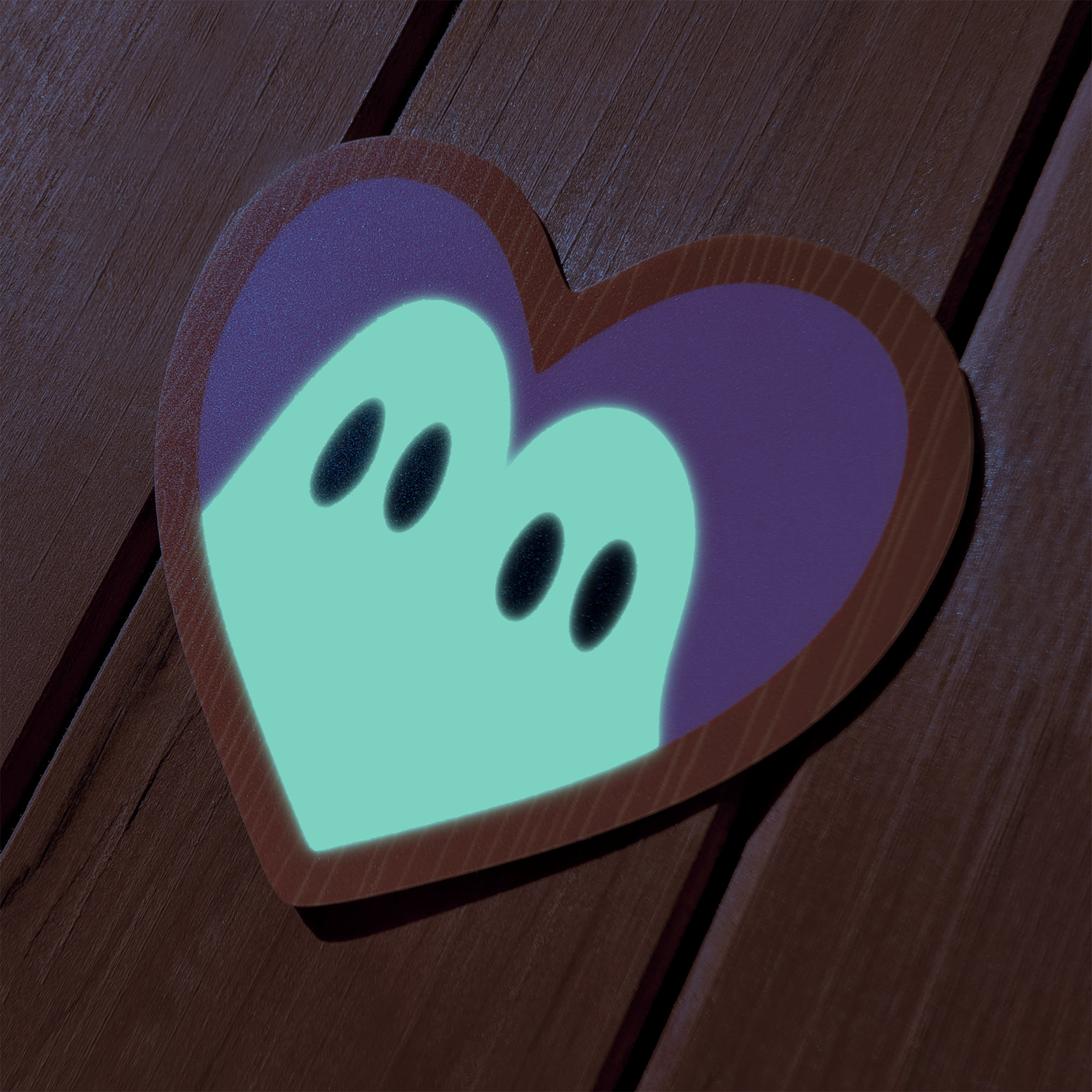Wildkat Studio - Wholesale Sticker - Ghosts "Together Forever" Glow in the Dark Sticker2