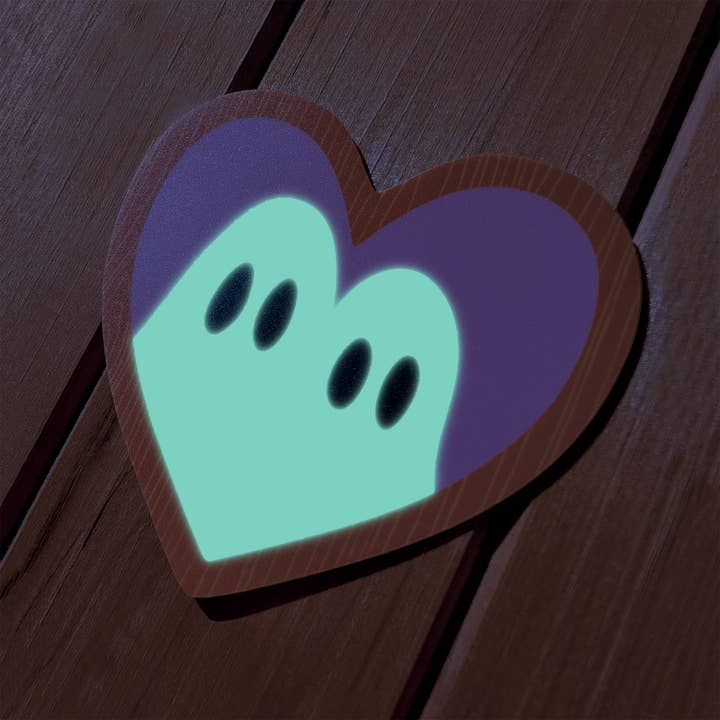 Wildkat Studio - Wholesale Sticker - Ghosts "Together Forever" Glow in the Dark Sticker2