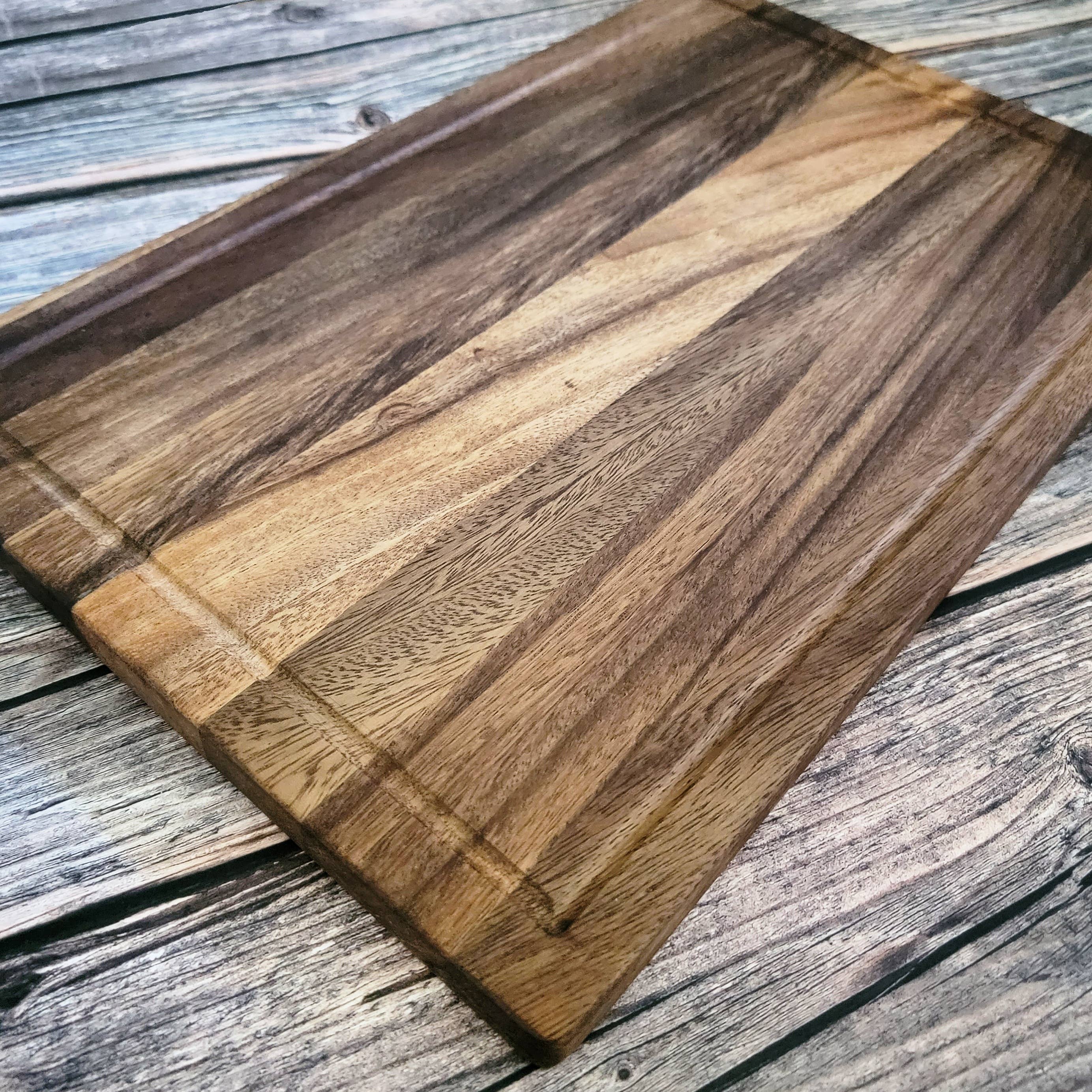 Karmic Creations - Vente Planche à découper - Planche à découper en noyer. Bloc de découpe de cuisine.3