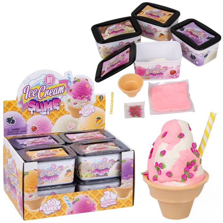 Ice Cream Slime Kit Soft Stretchy Slime for wholesale by PR GROUPS LLC