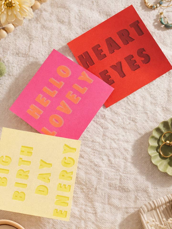 Hello Lovely Greeting Card for wholesale by Crumpet Prints