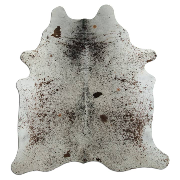 Tappeto in pelle di mucca - L210 x P185 cm - bianco marrone per la vendita all'ingrosso da parte di Livarto UG (haftungsbeschränkt)