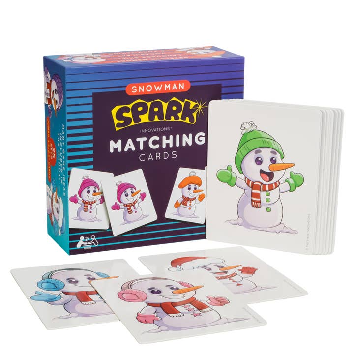Jeu de mémoire avec cartes assorties Bonhomme de neige pour la vente par Spark Innovations