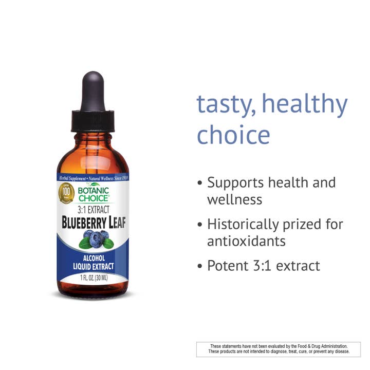 Botanic Choice - Wholesale Essential Oil - Botanic Choice Blueberry Leaf Liquid Extract - 1 oz2