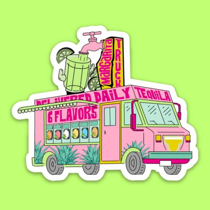 3" Cinco De Mayo Margarita Waterproof Sticker for wholesale by Pink House On River Road