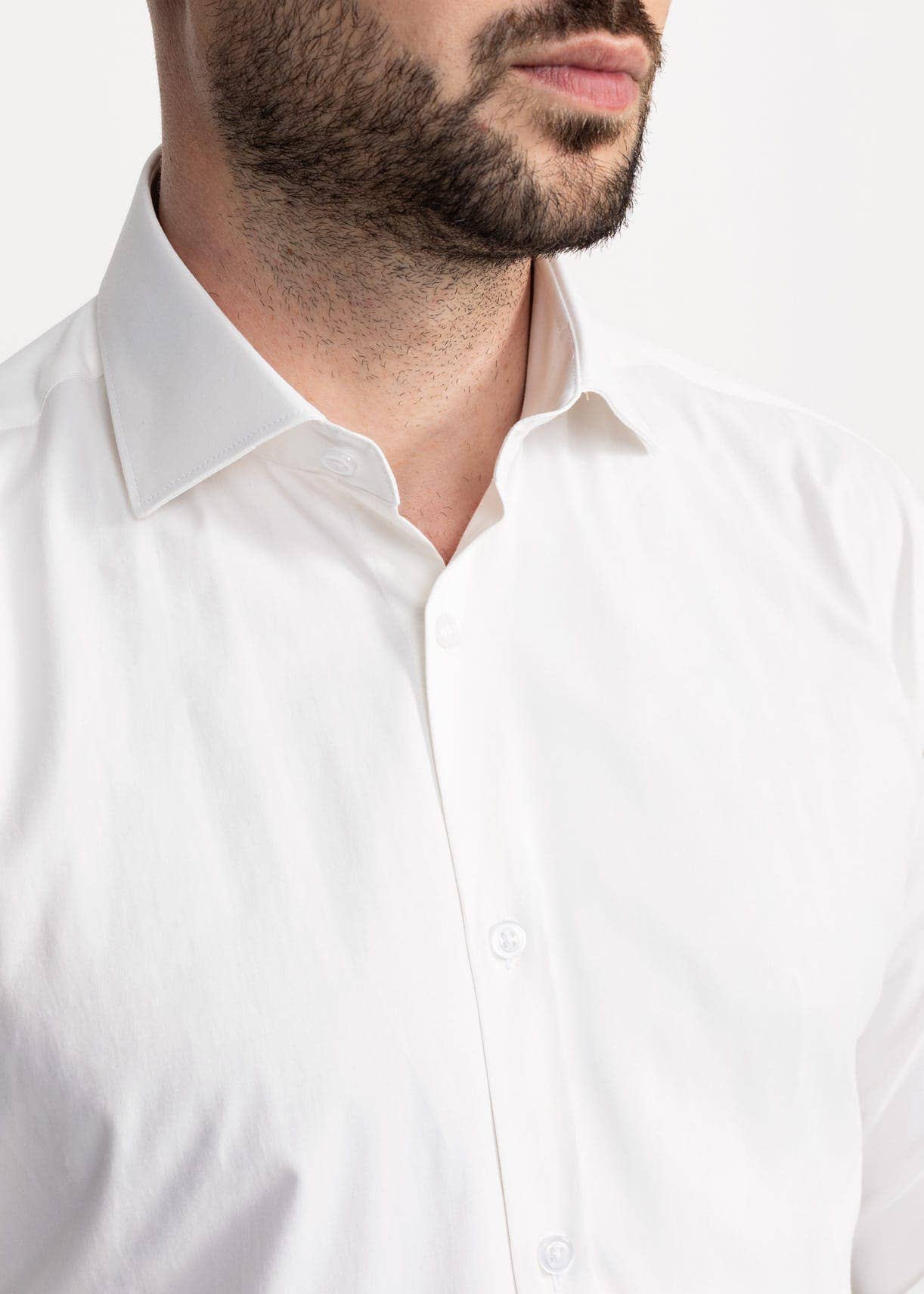 De IONESCU - Wholesale Button Down Shirt - Men's - The "Peles" Egyptian Cotton Shirt - Ecru1