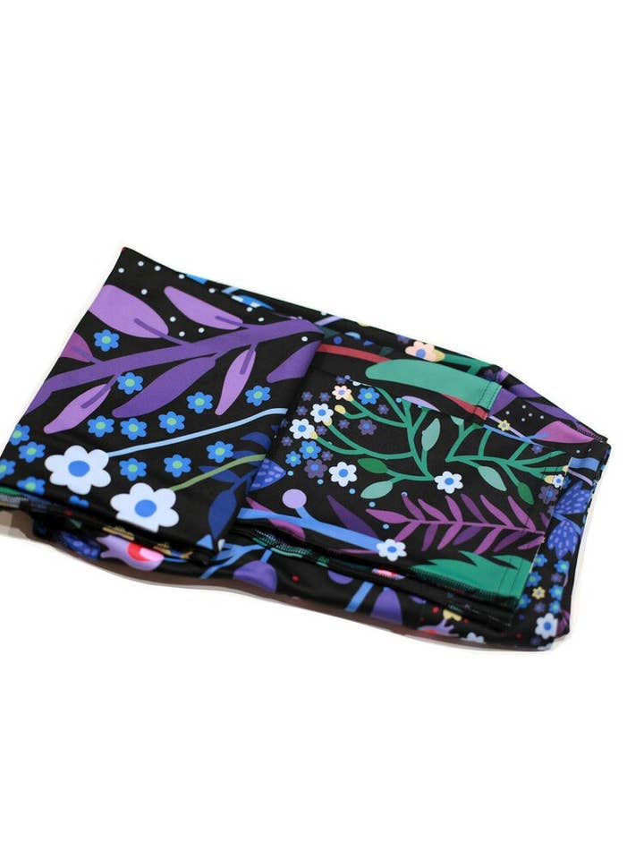 Jessie Zhao New York - Wholesale Athletic/Lounge Leggings - Women's - High Waist Yoga Leggings In Night Garden