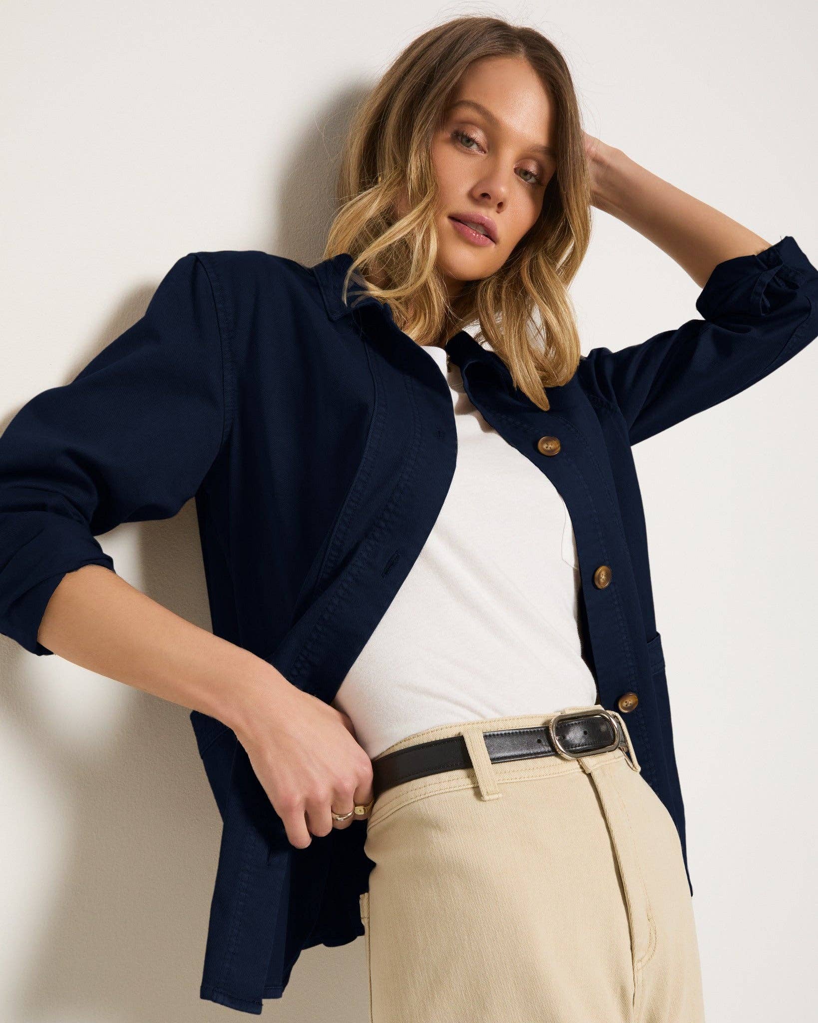 Seventy Eight and Sunny (SEAS) - Wholesale Jacket - Women's - Pierside Twill Chore Jacket1