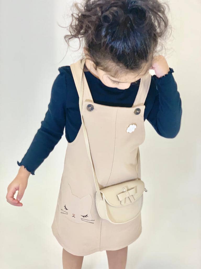 Yuko B - Wholesale Crossbody Bag - Kids - Children's shoulder bag - Louise Beige5