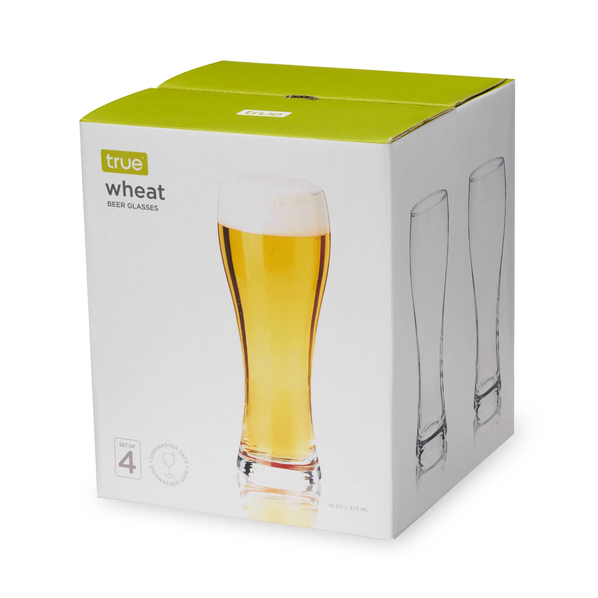 TRUE - Wholesale Beer Glass/Mug - Heavy Base Glass Wheat Beer Glasses Set of 41