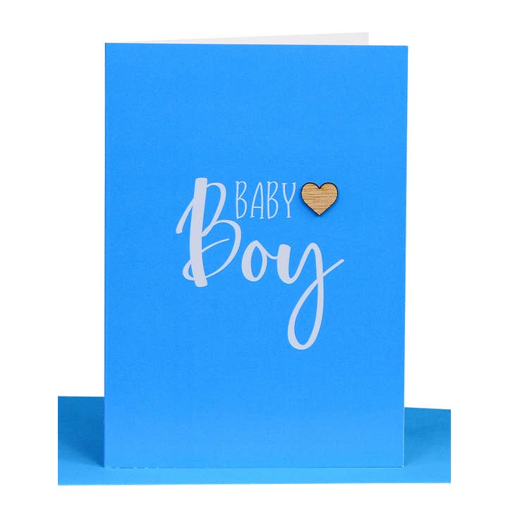 Baby Boy Greeting Card - Blue for wholesale by Lil's Cards