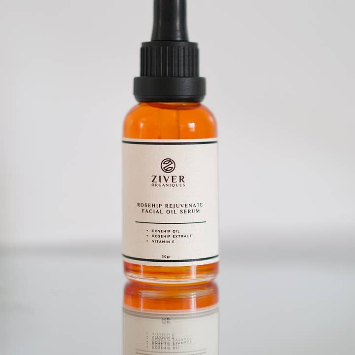 Ziver Organiques – wholesale Facial serum/concentrate – Rosehip Rejuvenating Facial Oil Serum with Vitamin E 30ml4