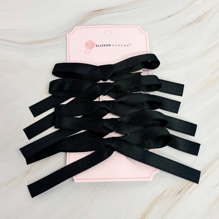 Ellison+Young - Wholesale Hair Clip - Women's - Solid Bow Hair Clip Set Of 59