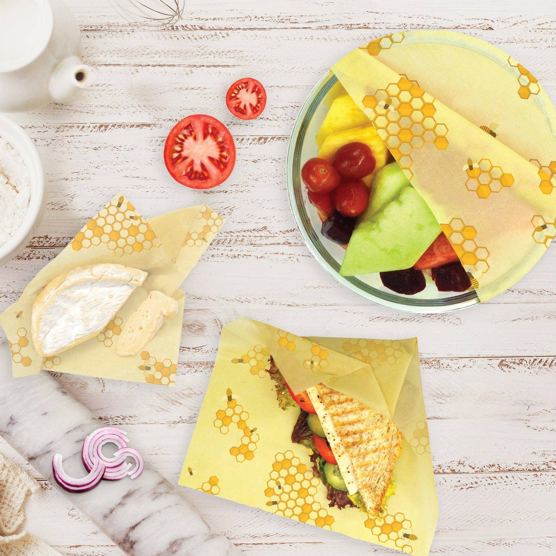 Fackelmann - Wholesale Food Storage Wrap/Bag - Eco Friendly Beeswax Set of 32