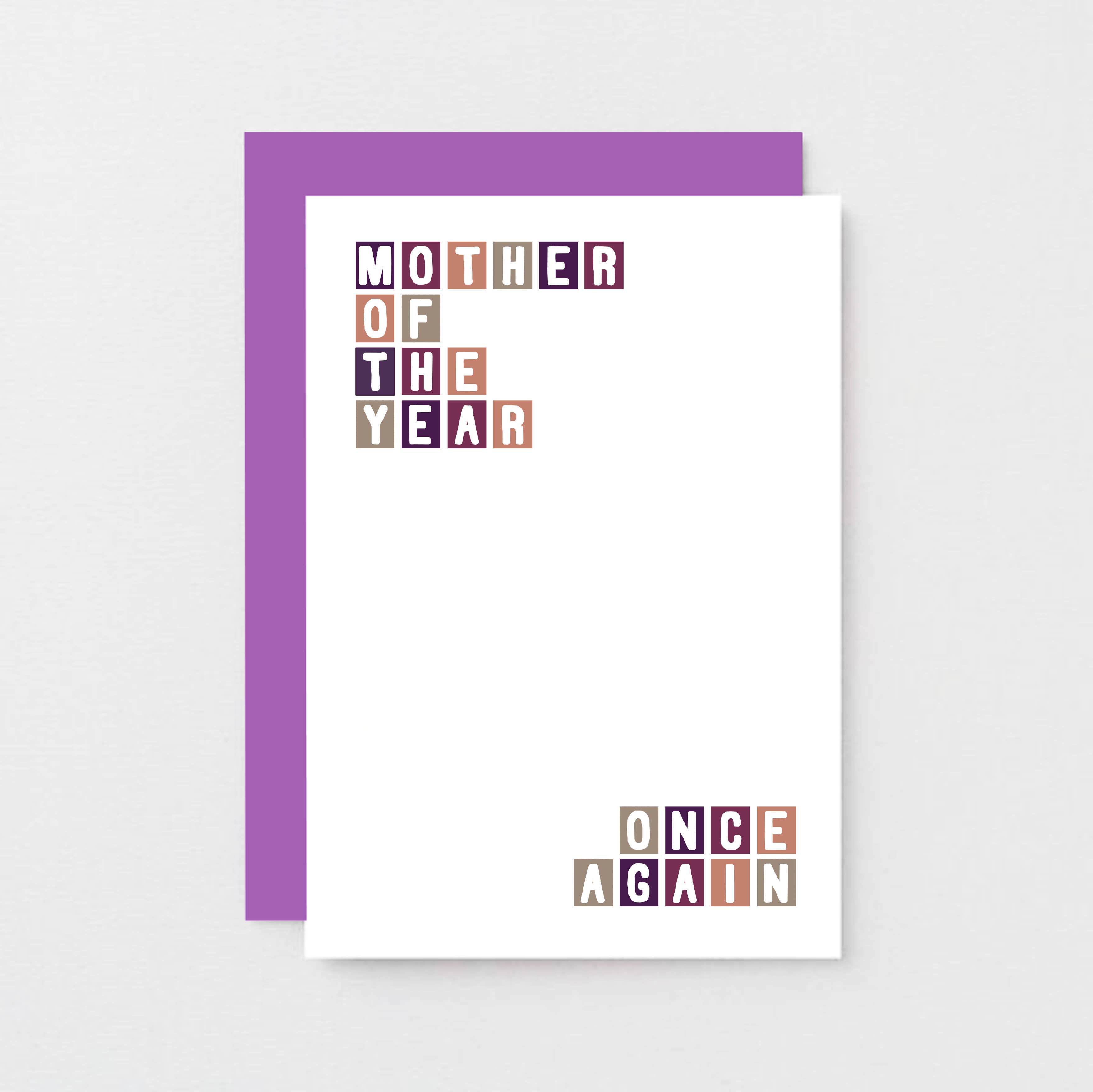 SixElevenCreations - Wholesale Mother's Day Card - Mother Of The Year - Mother's Day Card