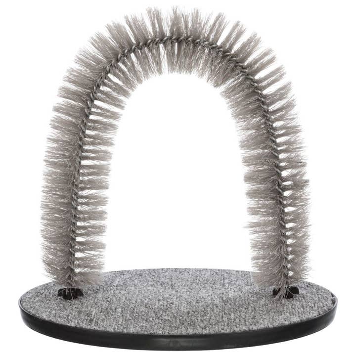 Cat Massage and Fur Care Arch (Grey) 36 x 33 cm for wholesale by Trixie UK