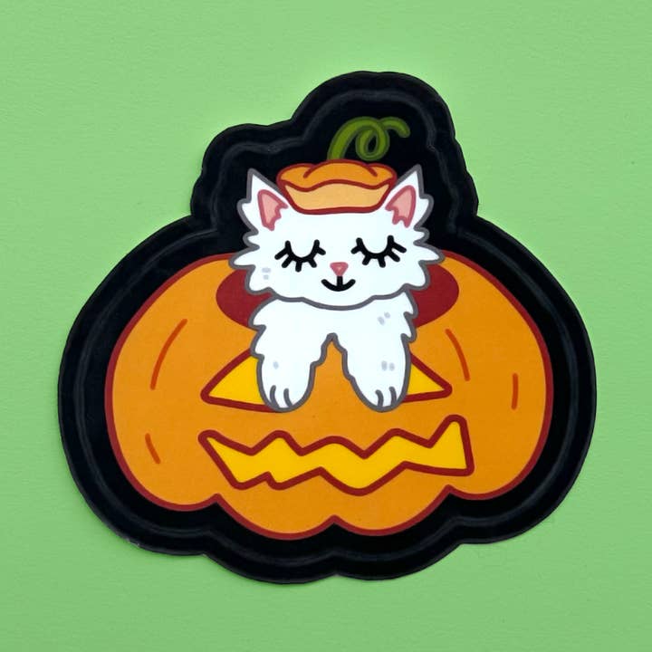 Pumpkin Kitty for wholesale by Fox Tail Design and Printing