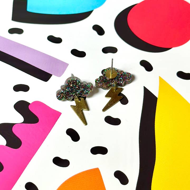 Silly Loaf - Wholesale Stud/Post Earrings - Storm Dangle Stud Earrings3