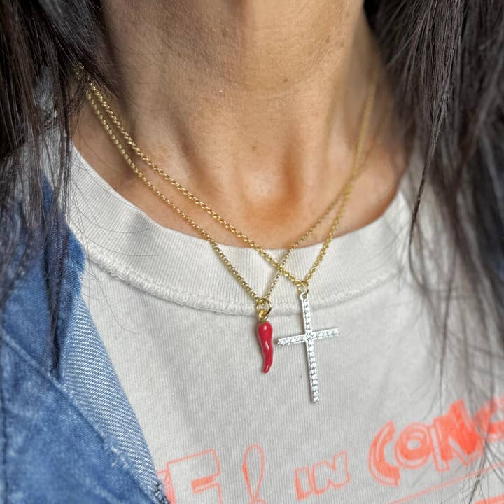 Love, Lisa - Vendita all'ingrosso Collana con ciondolo/pendaglio - Collana Cornicello Italiano di Lucia8