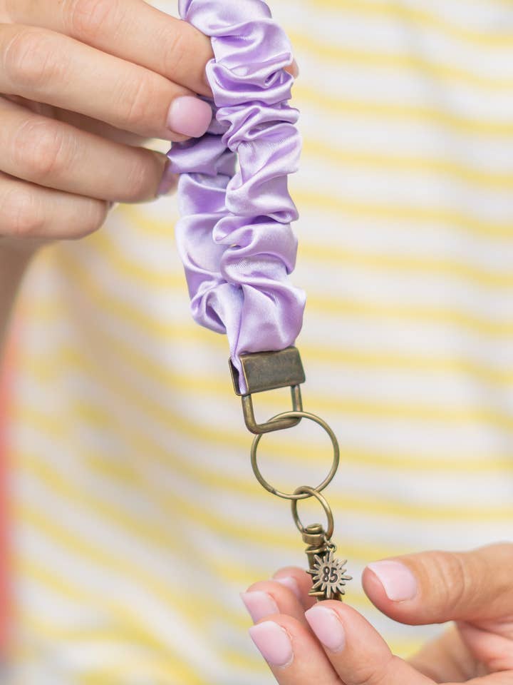 Scrunchie Keychain Light Purple 💜 for wholesale by Sunny and 85
