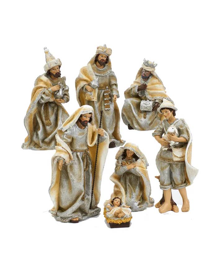 Kurt S. Adler, Inc. - Vente Crèche de Noël - 3-11.25"RES NATIVITÉ TBLPC SET 7PC
