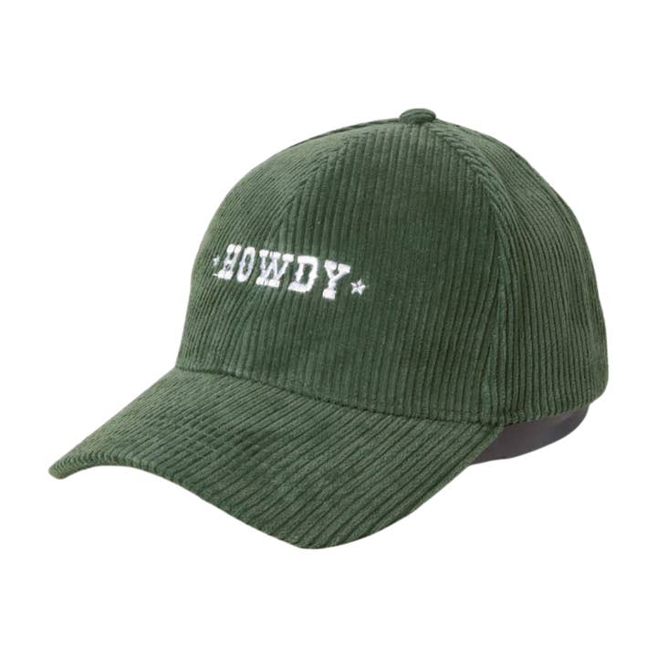 WESTERN HOWDY CORDUROY Baseball Hat for wholesale by David And Young
