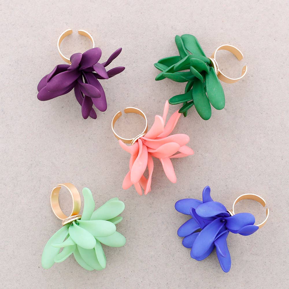 Sonata – Großhandel Cocktail-/Statement-Ring – Petalos Resin Ring von Sonata1