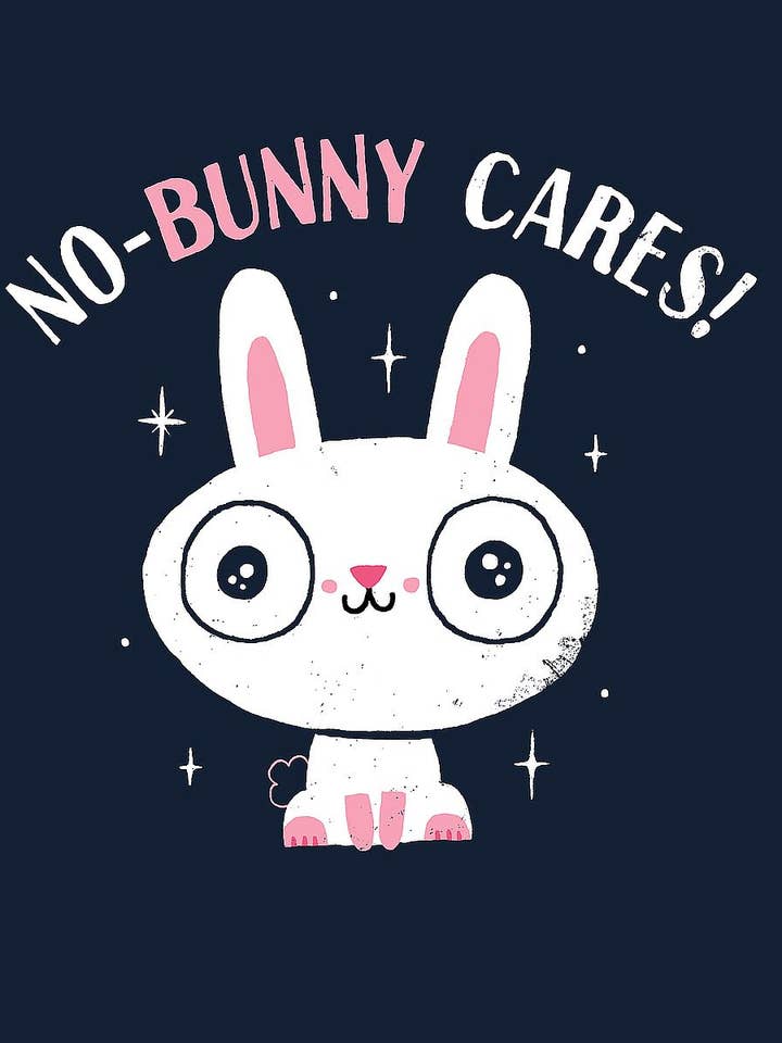 ”No Bunny Cares” - Canvas Print väggdekor för wholesale av Image Conscious, LLC