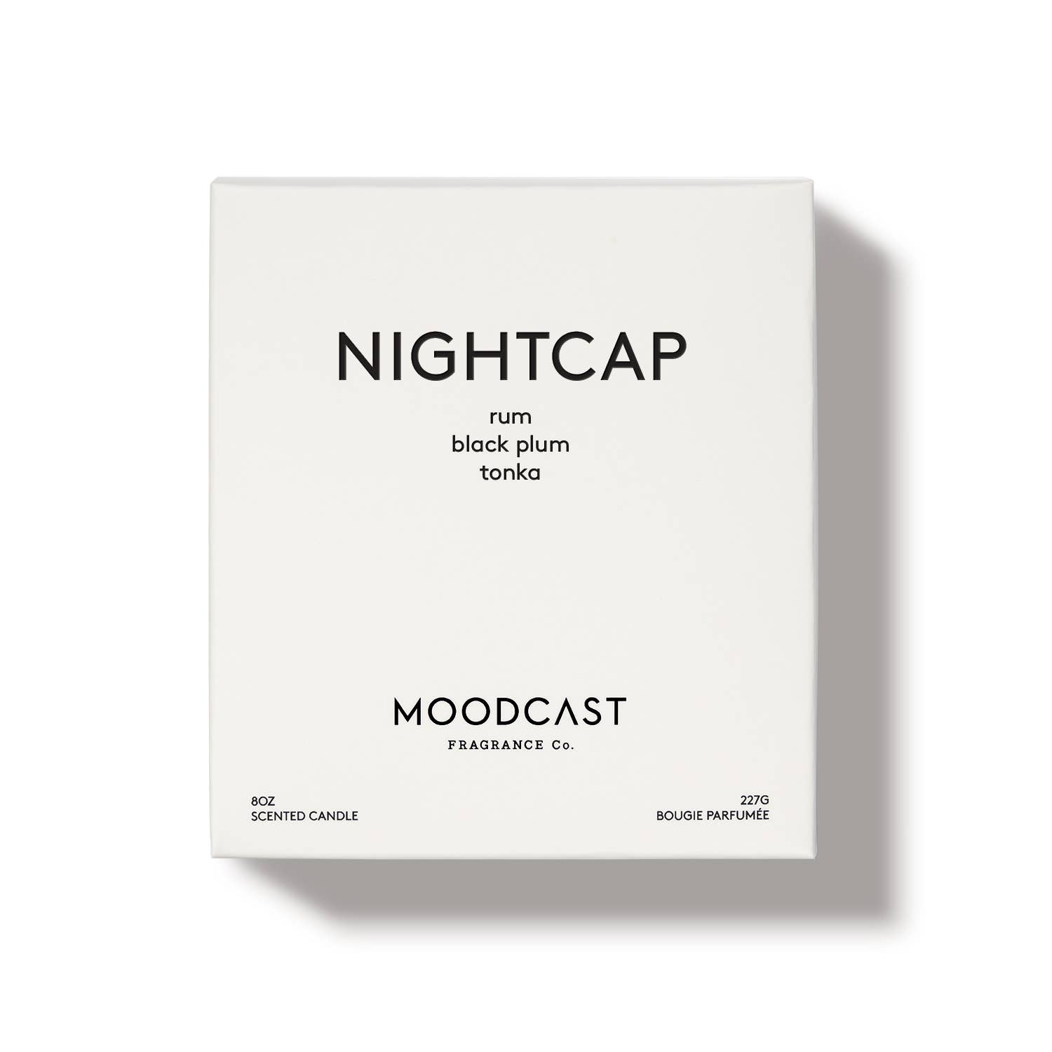 Moodcast Fragrance Co. - Wholesale Jar/Filled Candle - Coconut Wax Candle - Night & Day - Nightcap - 8 oz Glass Jar1