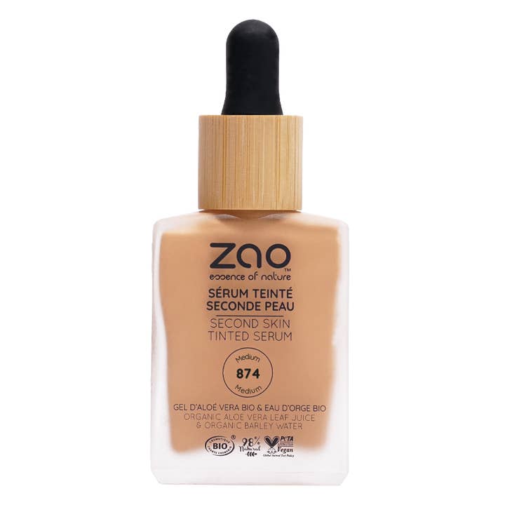 Zao Makeup - Wholesale Foundation - Second skin tinted serum *** Organic, Vegan, 100% natural7