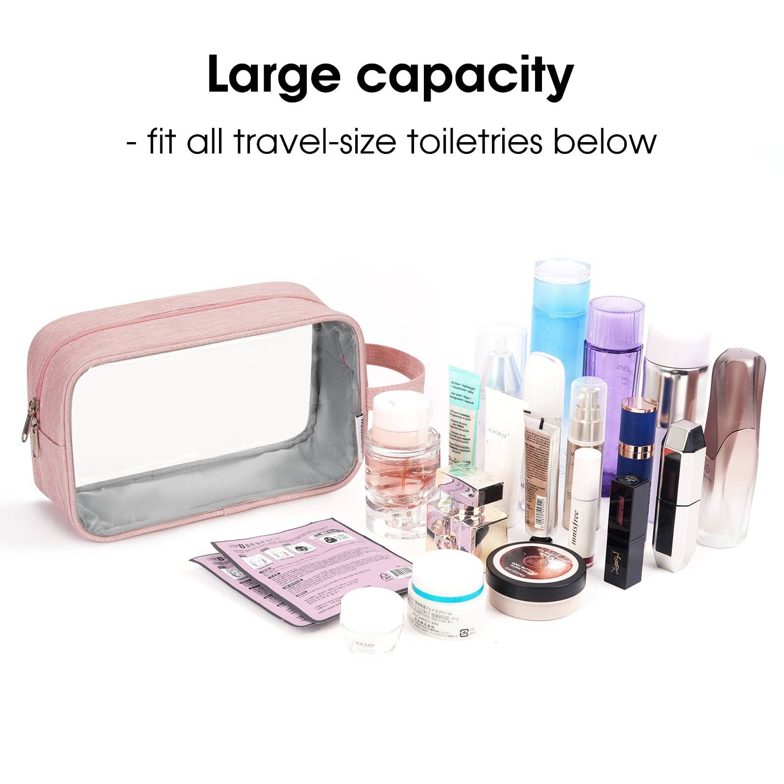 wandf - Wholesale Toiletry Bag - Women's - Clear Travel Toiletry Bag Makeup Bag Organizer with Zipper12