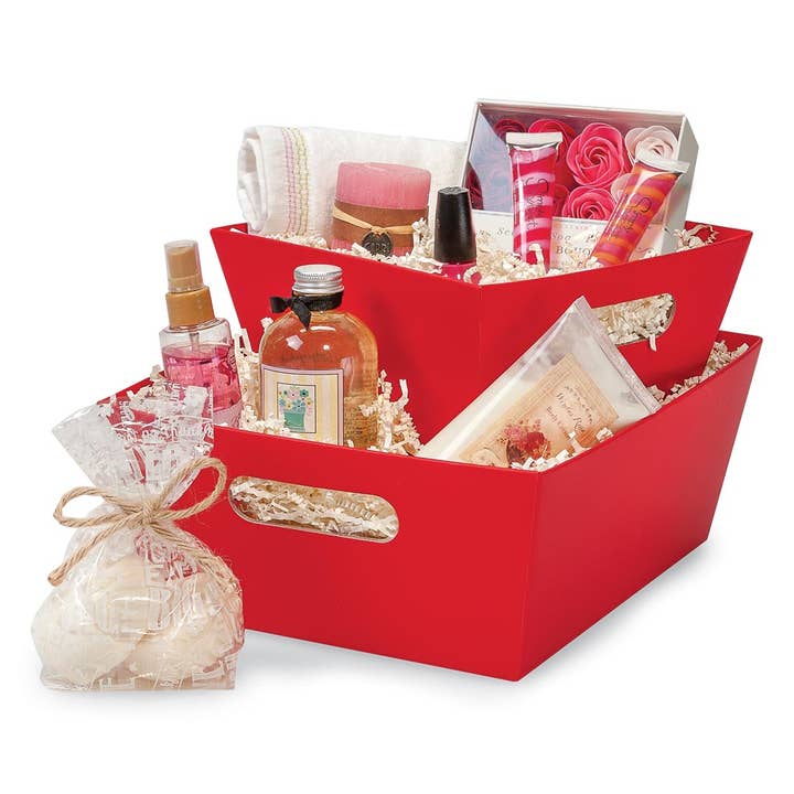 Wide Base Color Market Trays for wholesale by Nashville Wraps