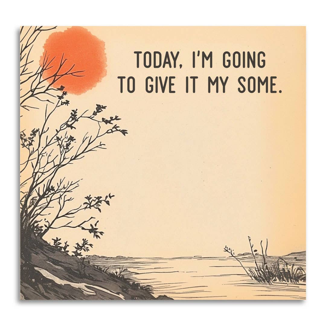 Bad Betty Greeting Co. - Vente Notes autocollantes/post-it - Bloc-notes autocollant drôle et sarcastique - Give It My Some2