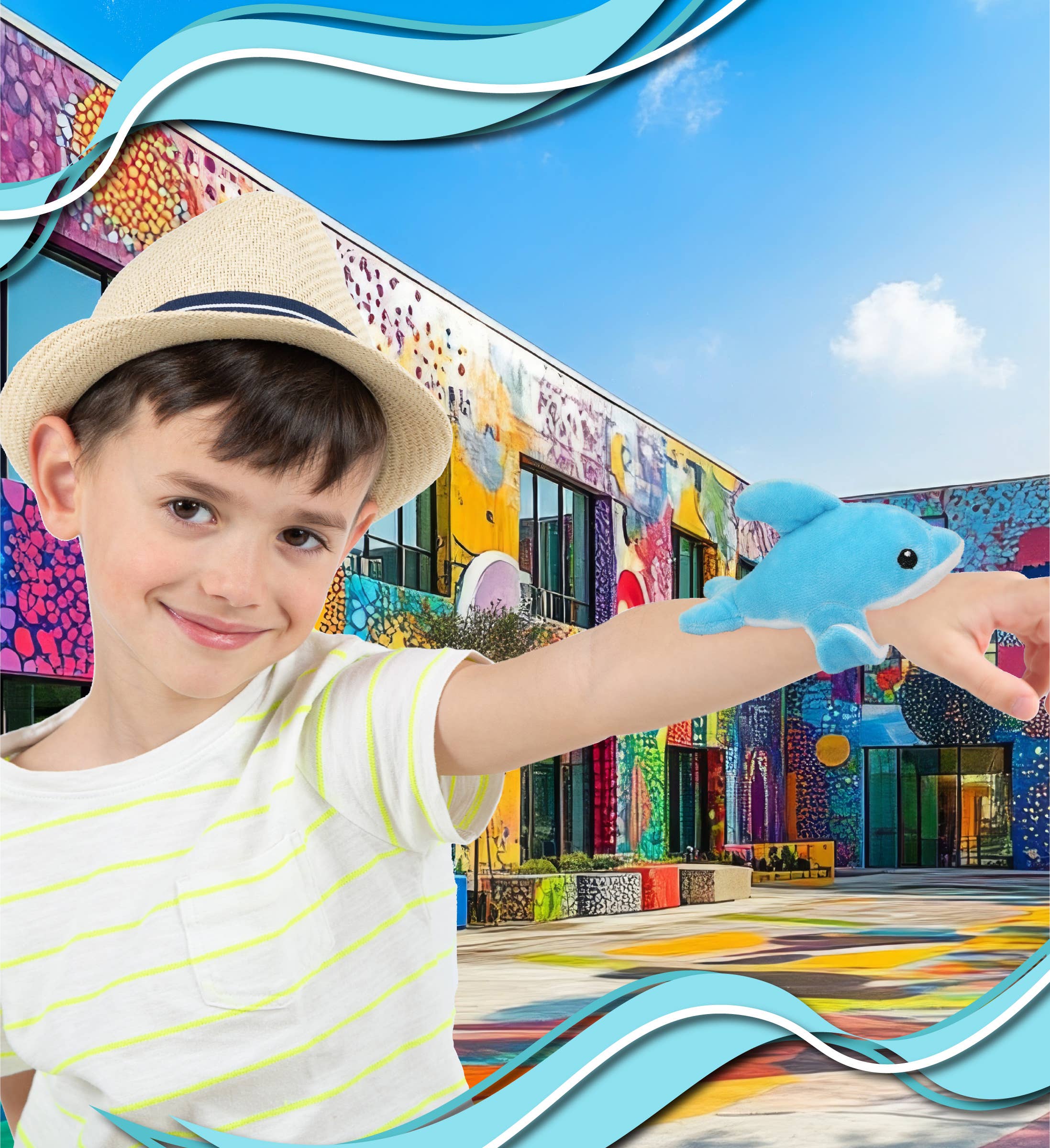 Cota Global - Wholesale Stuffed/Plush Toy - Kids & Baby - Slap Bracelet Plush - Dolphin5