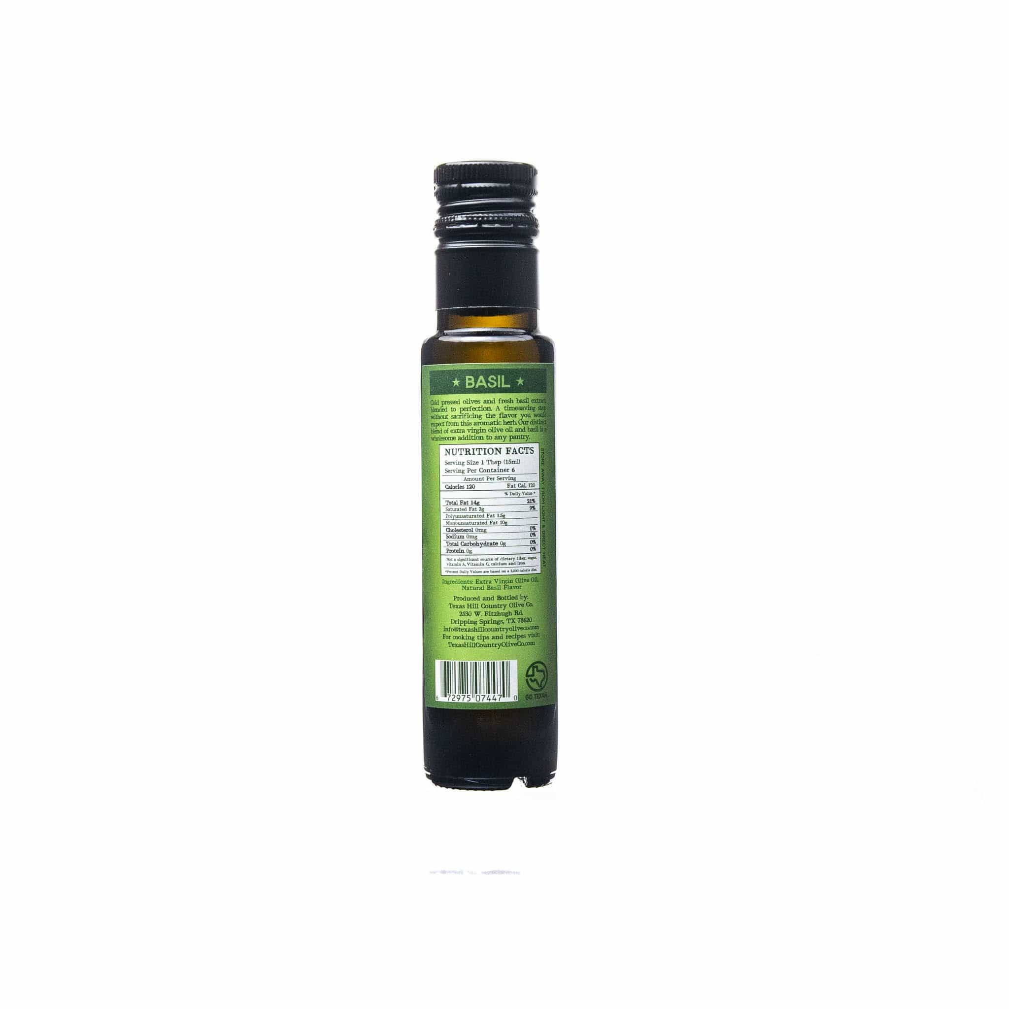 Texas Hill Country Olive Co. - Wholesale Olive Oil - Basil Infused Olive Oil - 100ml.1
