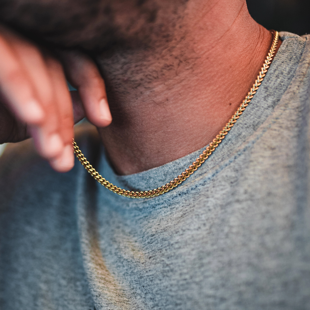 18K Gold Franco Chain (4MM) for wholesale on Faire4