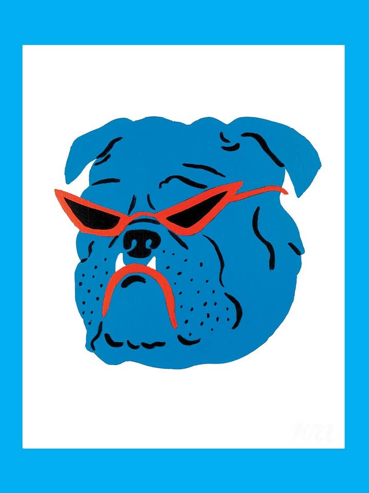 Stampa del negozio di animali Bulldog per la vendita all'ingrosso da parte di Kristina Micotti