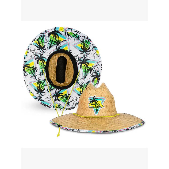 Soul of Adventure - Vendita all'ingrosso Cappello di paglia - Unisex - Cappello di Paglia Classico / Cappello da Bagnino – Ampia Tesa UPF 50+9