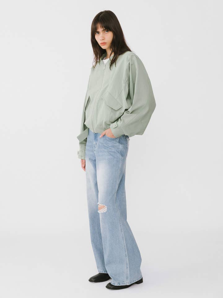 Mint Bomber Jacket for wholesale on Faire3