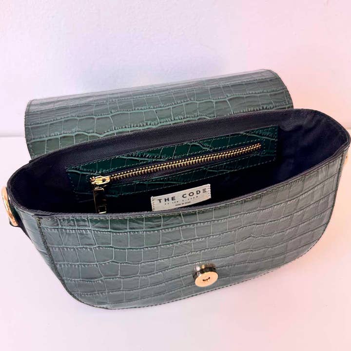 THE CODE - Wholesale Shoulder Bag - Women's - ALMA GREEN SHOULDER BAG