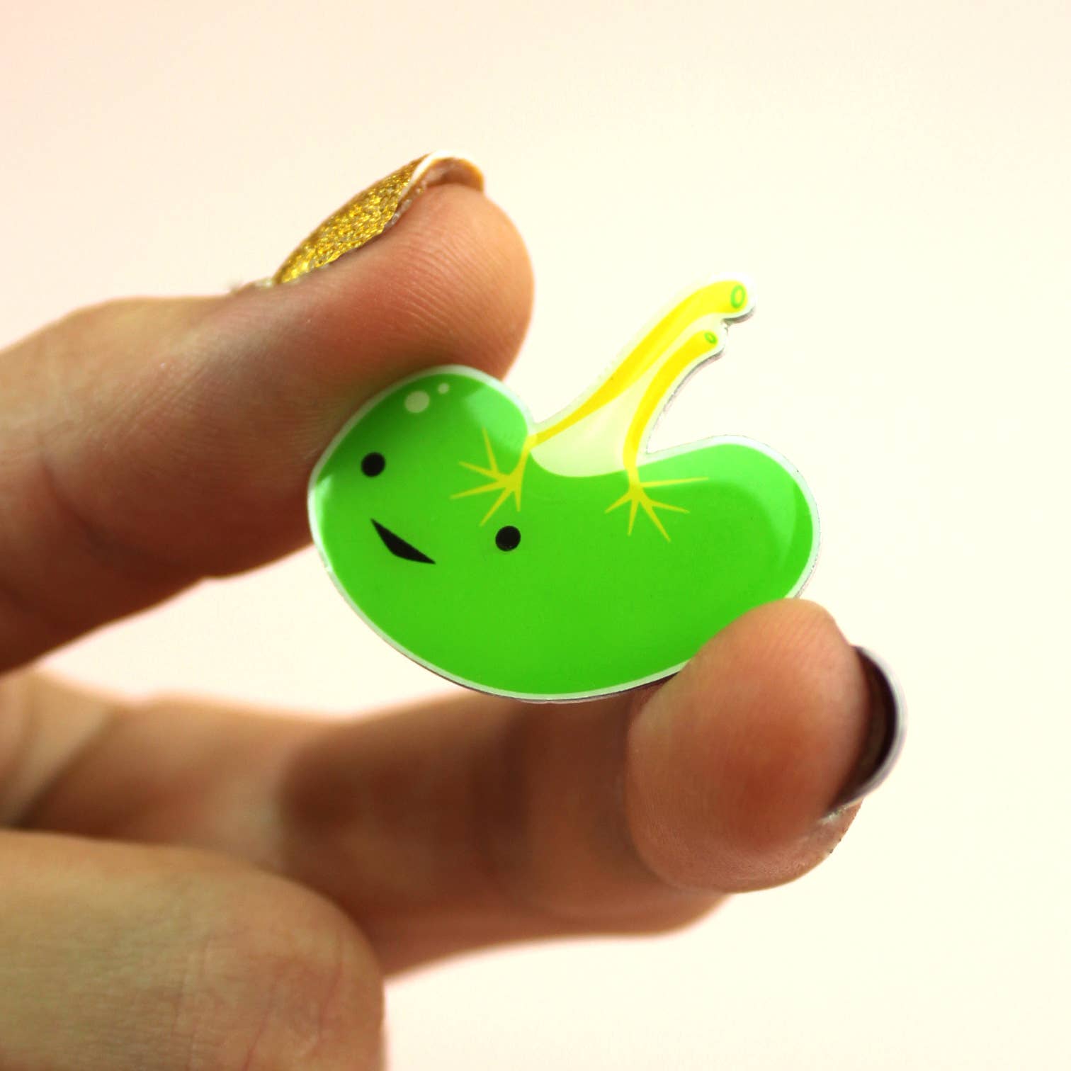 I Heart Guts | Organ Plushies Wholesale - Wholesale Lapel Pin/Button - Spleen Lapel Pin - Lymphin' Ain't Easy