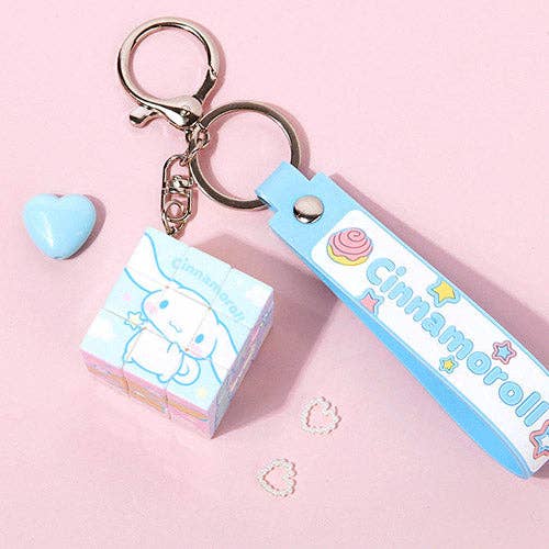 K-Wonderland - Wholesale Keychain - Women's - Sanrio Cube Keyrings: Kuromi, Cinnamoroll, Hello Kitty2