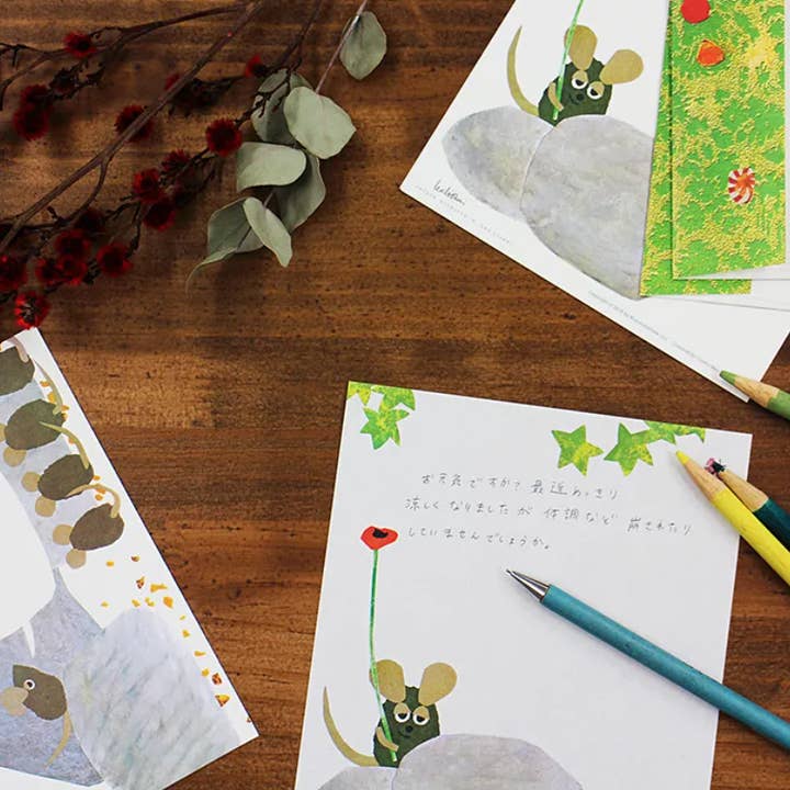 「FUNJI」In Japan - Wholesale Stationery/notecard set - Leo Lionni Letter Set - Japanese Washi Stationery7