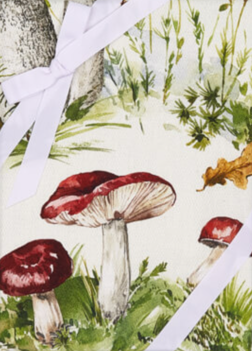 West Coast Handmade - Wholesale Tea Towel - Printed Cotton Tea Towel - Mushrooms4