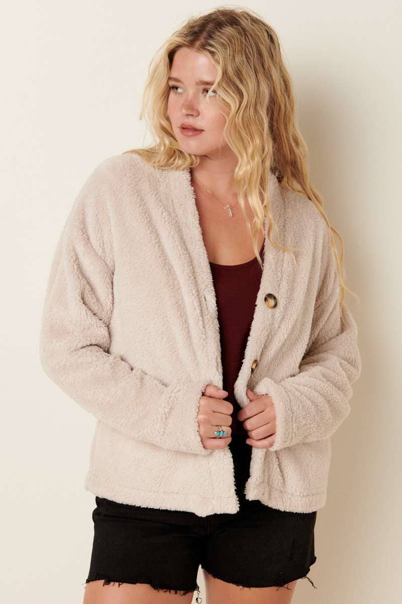 mittoshop – Großhandel Strickjacke – Damen – CARDIGAN AUS PELZ MIT KNOPFLEISTE18
